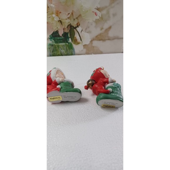 2 Ruth Morehead Mistletots 1986  Ornament/figurine 3-1/2” grandma grandpa - Picture 9 of 9